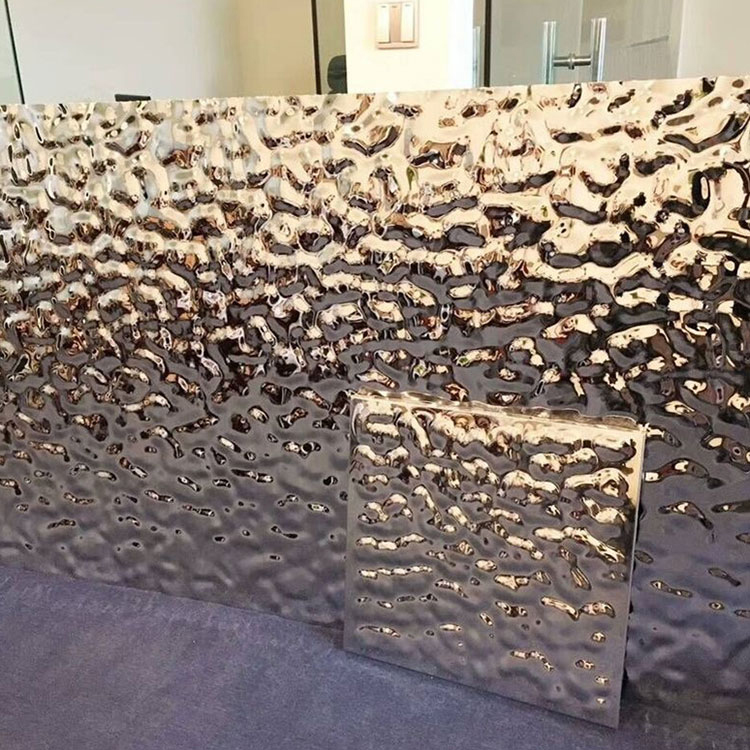 Water Ripple Stainless Steel Sheet/Water Corrugated/Water Wave Bright Sheet